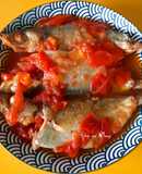 Cá ngân kho cà chua