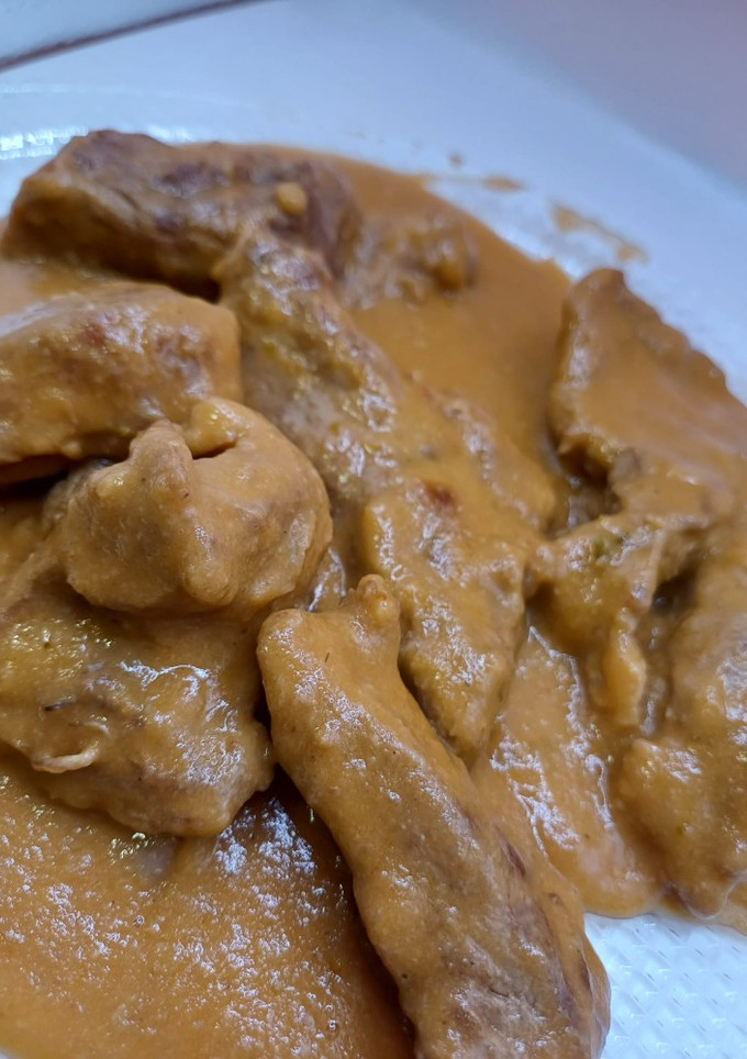 Una foto de Abanico Ibérico en Salsa española al vermut