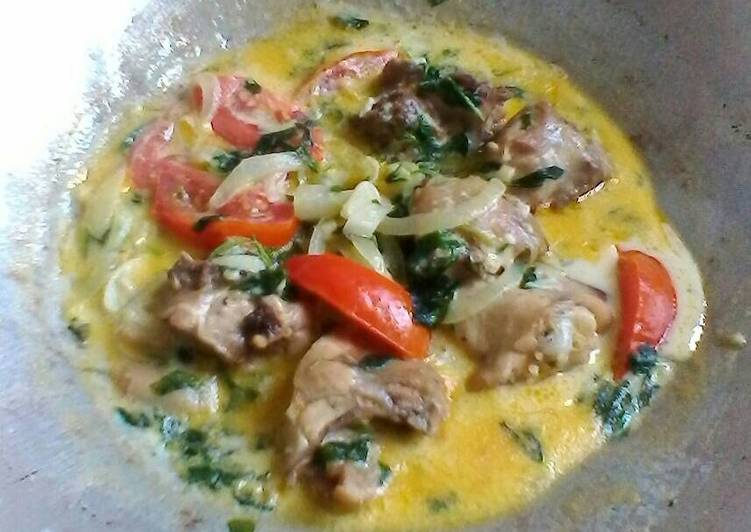 Cara Gampang meracik Ayam keju susu bayam (semacam tuscan chicken tanpa cream) Lezat