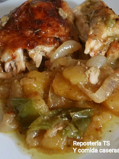 Una foto de Pollo a la cerveza al horno