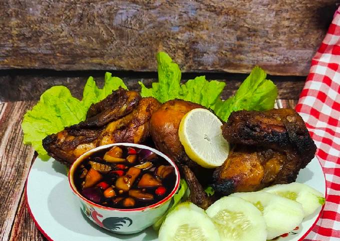 Resep Ayam Panggang Bacem Sambal Kecap Resep Ayam Panggang Bacem Sambal Kecap