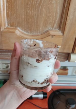 Una foto de Tiramisú sano