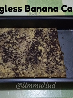 Foto resep Eggless Banana Cake (Bolu Pisang Irit Tanpa Telur Tanpa Mixer)