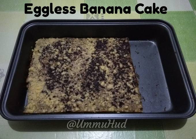 Eggless Banana Cake (Bolu Pisang Irit Tanpa Telur Tanpa Mixer)