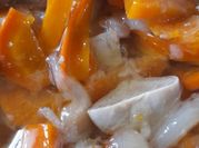 Una foto de lengua en escabeche