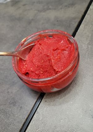 Une photo de Sorbet Framboise au Thermomix