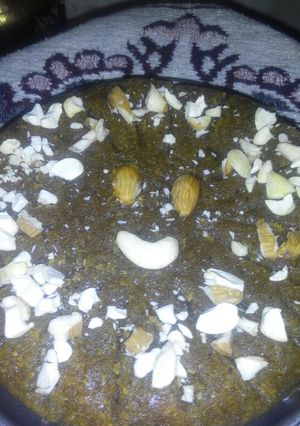 A picture of Moong Dal Sheera.