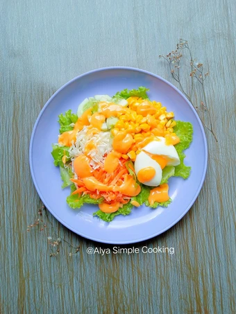 Cara Mudah Membuat Resep  Salad Sayur Simple yang Enak, Lezat