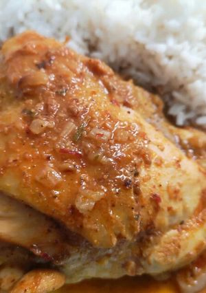 Una foto de Pollo al maní