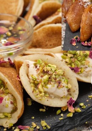 صورة لوصفة قطايف عصافيري والمحشية بالمكسرات 🥜🥟
