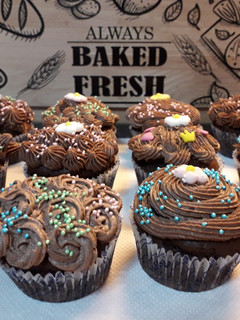 Φωτογραφία της συνταγής Cupcakes σοκολάτας με σοκολατένια βουτυρόκρεμα