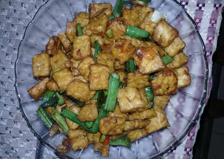 Resep Oreg tempe kacang panjang, Enak Banget