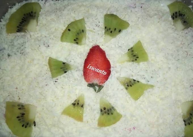 Standar Resep membuat 🥗salad buah segar kekinian🥗 dijamin sedap