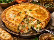 Une photo de tourte viande
