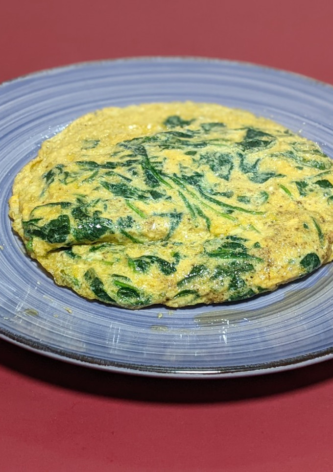 Una foto de Tortilla de espinacas baby