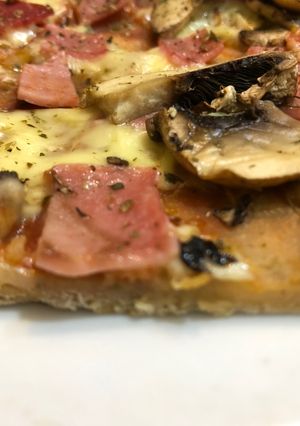 Una foto de Pizza