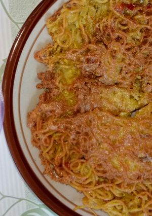 Foto resep Omelet mie telor kiting