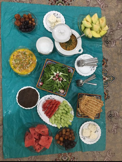 عکسی از دستور سفره افطار