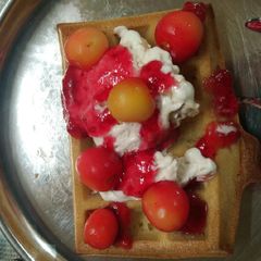 A picture of Eggless waffles.