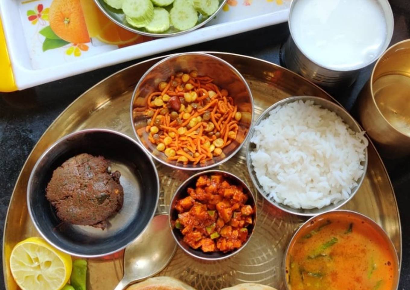 Restaurant Style Rajasthani Thali