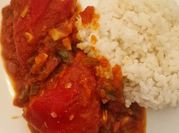 Una foto de pimientos del piquillo rellenos