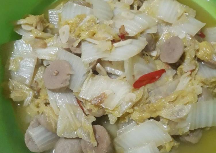 Anti Ribet, Bikin Tumis sawi putih bakso Anti Gagal