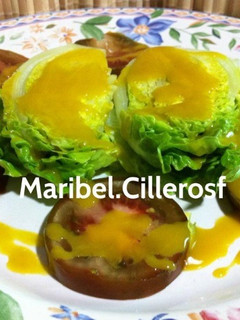 Una foto de Cogollos de Tudela con salsa de mostaza a la miel
