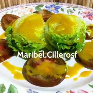 Cogollos de Tudela con salsa de mostaza a la miel