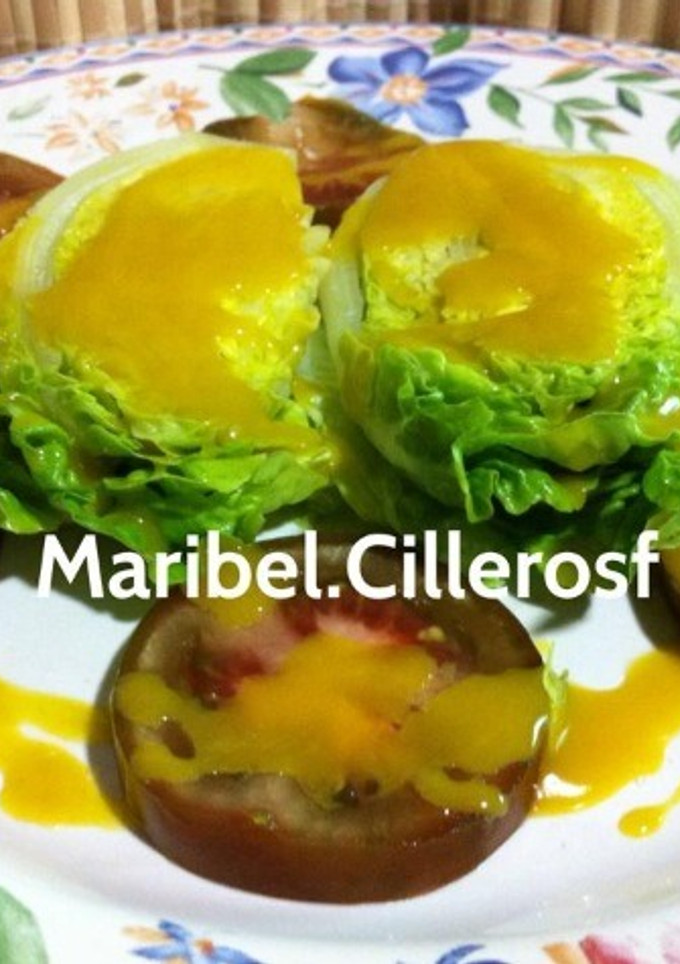 Una foto de Cogollos de Tudela con salsa de mostaza a la miel