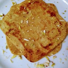 A picture of Chinni/Sugar paratha.