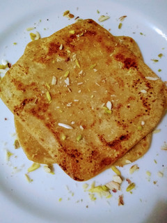 A picture of Chinni/Sugar paratha.