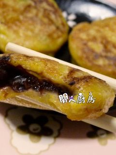 養生甜品 - 南瓜紅豆煎餅 的食譜成品照片
