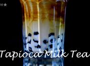 A picture of boba milk tea