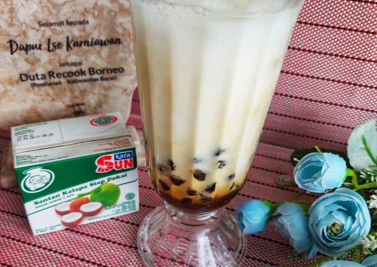 Bagaimana Membuat Coconut Milk With Brown Sugar Boba Anti Gagal