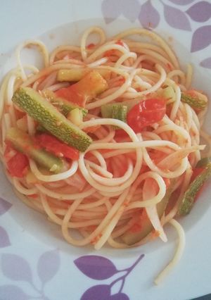 Una foto de Spaghetti a la mexicana