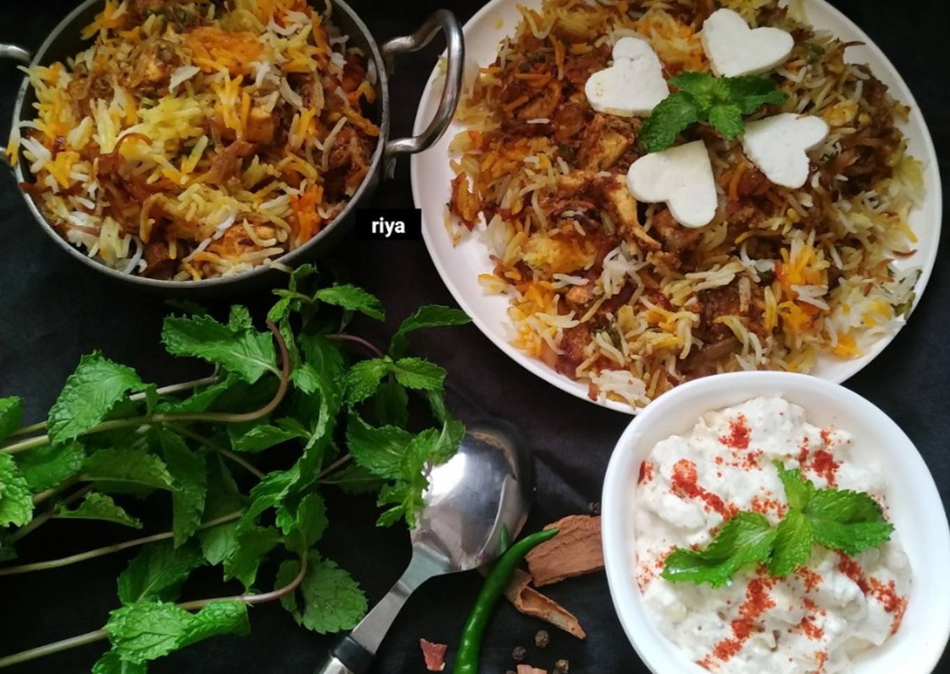 Paneer masala biryani