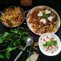 Paneer masala biryani A picture of Paneer masala biryani.