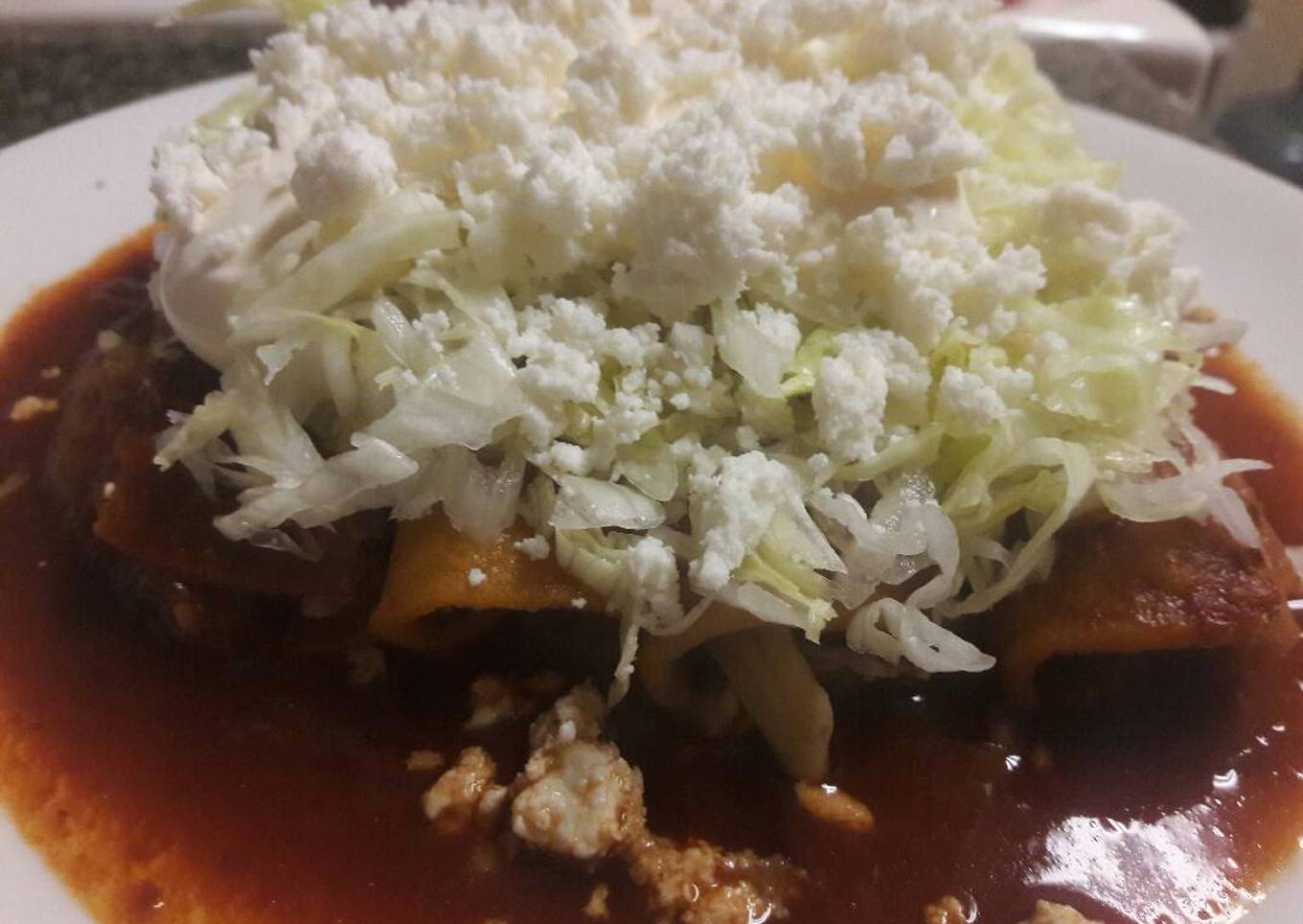 Enchiladas rojas 🌯🌶