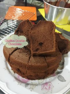 Foto resep 26. Kue Chiffon Double Chocolate