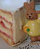 Húsvéti epres fehércsokoládés torta