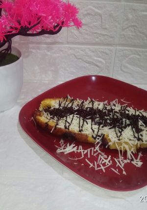 Foto resep Pisang goreng keju coklat.