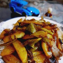 A picture of Pointed gourd potato sabzi(parvel).