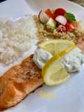 Easy Baked Salmon with Lemon Dill Sauce
