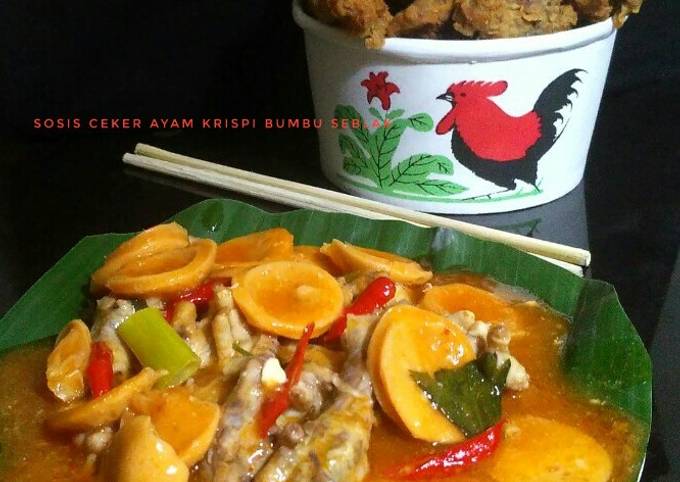 Sosis Ceker Ayam Krispi Bumbu Seblak