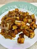 Solomillo de cerdo a la cacerola con cerveza y verduras 🤩 con papas al horno