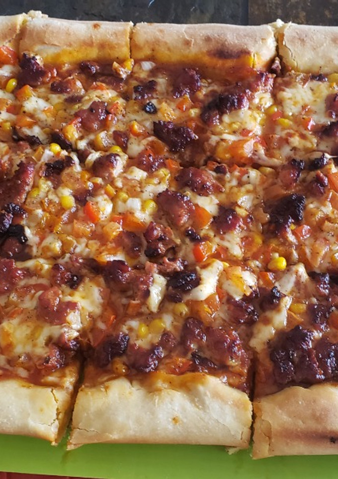 Una foto de Pizza borde de queso 🧀 🍕
