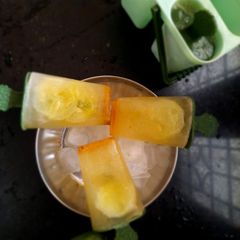 A picture of Jaljeera cucumber popsicles.
