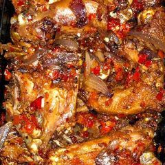 A picture of Peppered chicken.