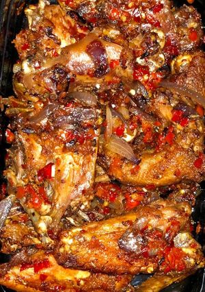 A picture of Peppered chicken.