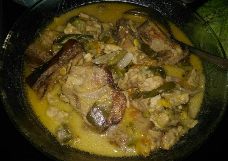 Resep: Kotokan Pe (ikan pari kuah santan) yang Enak